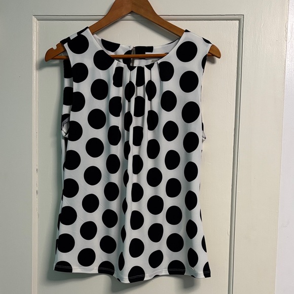 Calvin Klein Tops - Calvin Klein Black and White Polka Dot Blouse